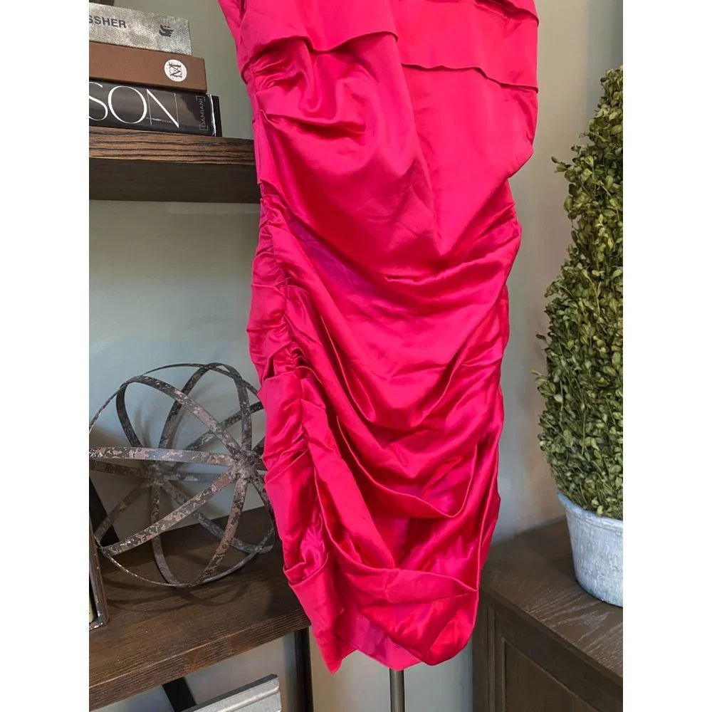 DUNDAS x REVOLVE Grace Mini Dress Hot Pink Women's Size Small - Picture 8 of 13